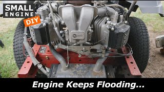 Zero Turn Mower engine keeps flooding [upl. by Sloan]