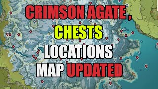 CRIMSON AGATE  PRECIOUS  LUXURIOUS CHESTS STAR SILVER LOCATIONS  DRAGONSPIRE  GENSHIN IMPACT [upl. by Liborio]