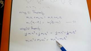 Elastic collision in one dimension [upl. by Lanny]