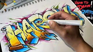 HOW TO DRAW GRAFFITI FOR BEGINNERS 2021  BASICS [upl. by Eissak]