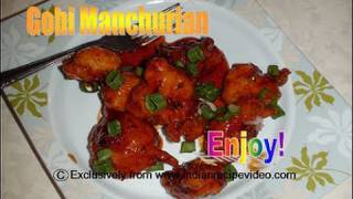 Gobi Manchurian Recipe Video  Cauliflower Manchurian Video Recipe by Bhavna [upl. by Wojcik]