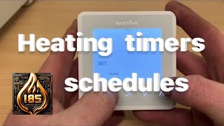 Heatmiser  How to set schedulestime programs NeoStat V1 V2 V3 [upl. by Aimac]