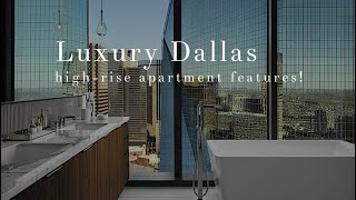 Luxury Dallas Apartment Walkthrough  Amli Fountain Place [upl. by Kolodgie934]