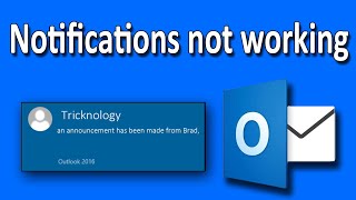 How To Fix Outlook Mail Notification Popup Not Working [upl. by Lectra]