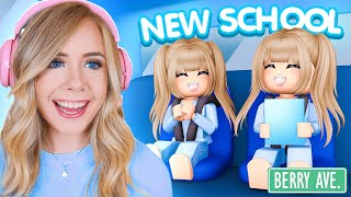 MY TWINS GO TO A NEW SCHOOL IN ROBLOX [upl. by Jephthah]