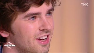 Freddie Highmore on quotQuotidienquot 2019  Freddie Highmore Speaking French [upl. by Lhary]