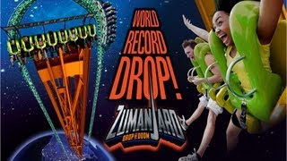 Zumanjaro Drop of Doom  POV Broll Footage  Six Flags Great Adventure [upl. by Ahsenot547]