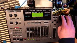 Testing Boss BR8 multitrack recorder [upl. by Kuster838]