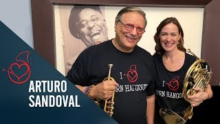 Arturo Sandoval on Sarah´s Horn Hangouts [upl. by Corly]