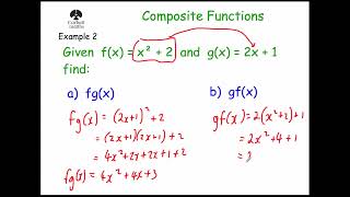 Composite Functions  Corbettmaths [upl. by Avivah]