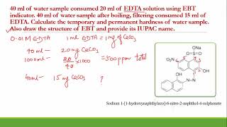 Calculation of hardness using EDTA  Part 2 [upl. by Hcurob]