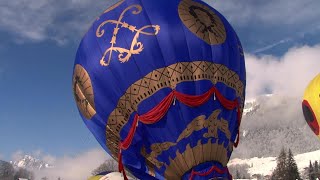 The world’s first manned hot air balloon Montgolfier brothers flies again [upl. by Danny708]