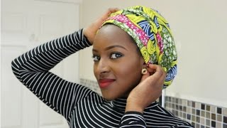 African Turban Tutorial 21  Ankara [upl. by Oneil]