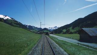 CAB View Montreux–Oberland Bernois railway Vol2 [upl. by Sharline375]