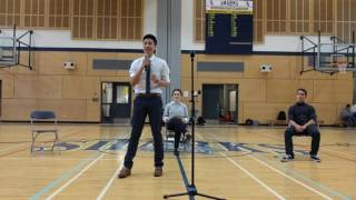 Andy Cheng Student Council Presidential Speech [upl. by Algy993]