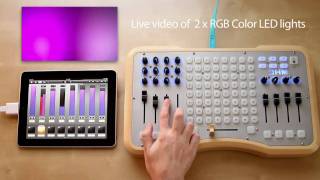 Luminair for iPad  USB MIDI controlling DMX [upl. by Ecam]