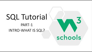 SQL Tutorial for Beginners  W3Schools SQL Tutorial [upl. by Franny715]