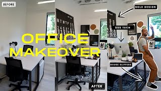 Quick  Easy Small Office Makeover Shared Coworking Space Transformation [upl. by Ettedo]