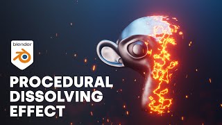 Procedural Dissolving Effect Blender Tutorial [upl. by Grous]