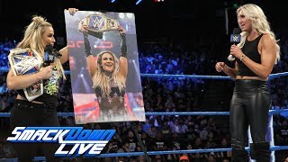 Natalya crashes Charlottes thank you to the WWE Universe SmackDown LIVE Sept 19 2017 [upl. by Norek]