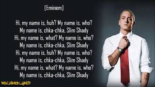 Eminem  My Name Is Lyrics [upl. by Nonnahsed434]