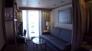 Holland America Zaandam Cabin 7036 Vista Suite Video Tour [upl. by Bulley698]