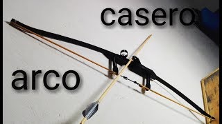 como hacer arco casero parte 1🔴con resorteHow to make a bow [upl. by Notfol]