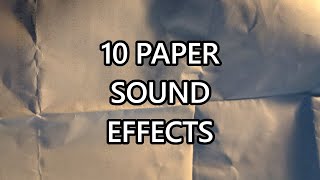 10 Paper Sound Effects  BONUS  ROYALTY FREE [upl. by Aronson]