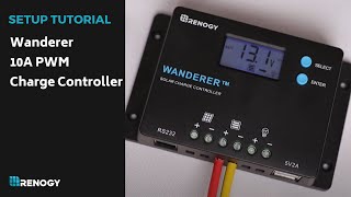 Renogy Wanderer 10A PWM Charge Controller [upl. by Nalor562]