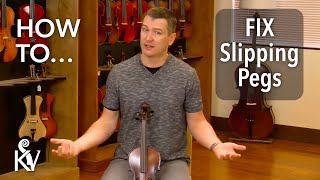 Fix Slipping Pegs on Your Violin EASY [upl. by Eiderf]