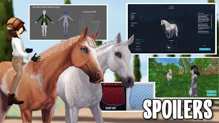 SPOILERS UPDATED CHARACTERS HORSE BONDING NEW HORSES amp NEW HORSE BUYING SYSTEM NEW TACK amp more [upl. by Aneelahs]