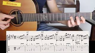 The Easiest Blues on Acoustic Guitar  Beginner Friendly [upl. by Oderfodog]