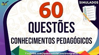 60 Questões de Conhecimentos Pedagógicos para Concurso de Professor [upl. by Esidarap]