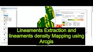 Lineaments Extraction and density Mapping using ArcGIS [upl. by Flita905]