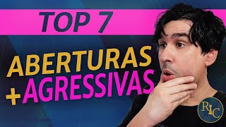 Top 7 ABERTURAS mais AGRESSIVAS do Xadrez [upl. by Anelys771]