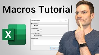 How to Create Macros in Excel Tutorial [upl. by Coltin]