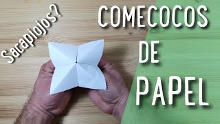 COMO HACER UN COMECOCOS SACAPIOJOS DE PAPEL [upl. by Eniotna]