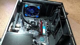 Installing CPU AIO cooler for HP Omen Obelisk [upl. by Amimej542]