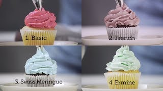 How to Make Buttercream  Ermine Swiss Meringue French amp American [upl. by Assillem]