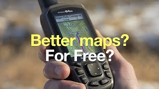 How To Get Free Garmin GPS Maps  Handhelds Watches Basecamp [upl. by Shandra609]