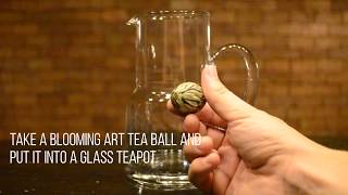 Blooming Tea  How to Prepare Flowering Teas [upl. by Eelame]