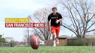 Kickoff Technique with NFL Punter Bradley Pinion [upl. by Clemence]