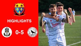 Caerleon 05 Cwmbrân Town  Gwent FA Senior cup  Quarter final highlights [upl. by Eznyl]