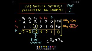 ❖ The Simplex Method  Finding a Maximum  Word Problem Example Part 3 of 5 ❖ [upl. by Onibla970]