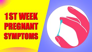 1 Week Pregnant Symptoms – First Week Pregnancy Symptoms  Early Signs [upl. by Aicilihp]