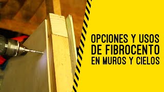 Opciones y Usos de Fibrocemento en Muros y Cielos [upl. by Amalita155]