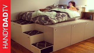 IKEA Hack Platform Bed DIY [upl. by Lattonia]