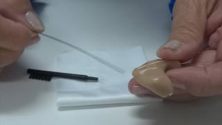 How to Clean an ITE Intheear or custom Hearing Aid [upl. by Neerom]