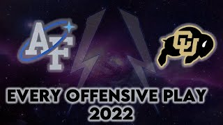 Air Force v Colorado 2022 Every Offensive Play [upl. by Ecnerual]