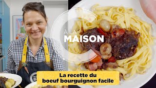 Recette boeuf bourguignon facile [upl. by Fanechka]